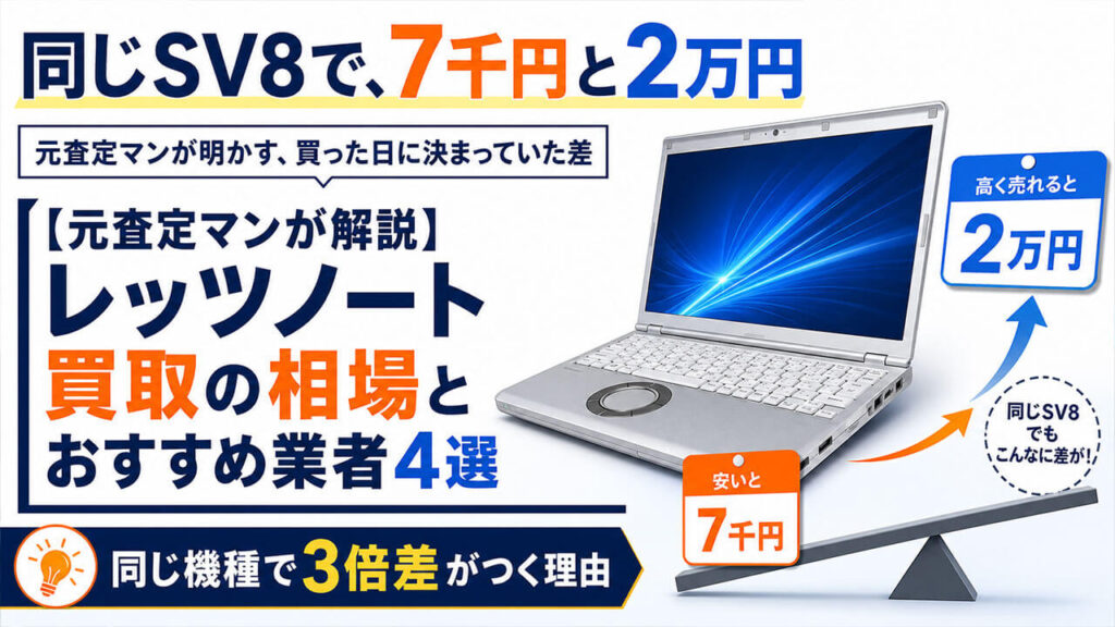 同じSV8で、7千円と2万円。元査定マンが明かす、買った日に決まっていた差。