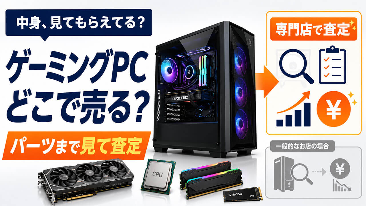 中身、見てもらえてる?査定する側は、パーツまで見ている
