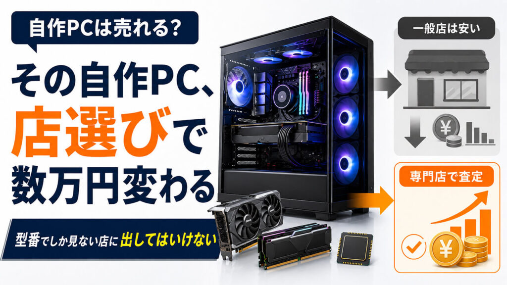 その自作PC、店選びで数万円変わります。型番でしか見ない店に出してはいけない／元査定担当が解説
