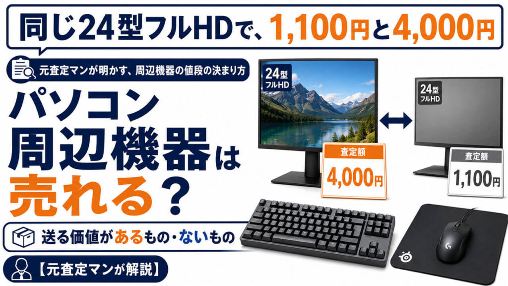 同じ24型フルHDで、1,100円と4,000円。元査定マンが明かす、周辺機器の値段の決まり方。