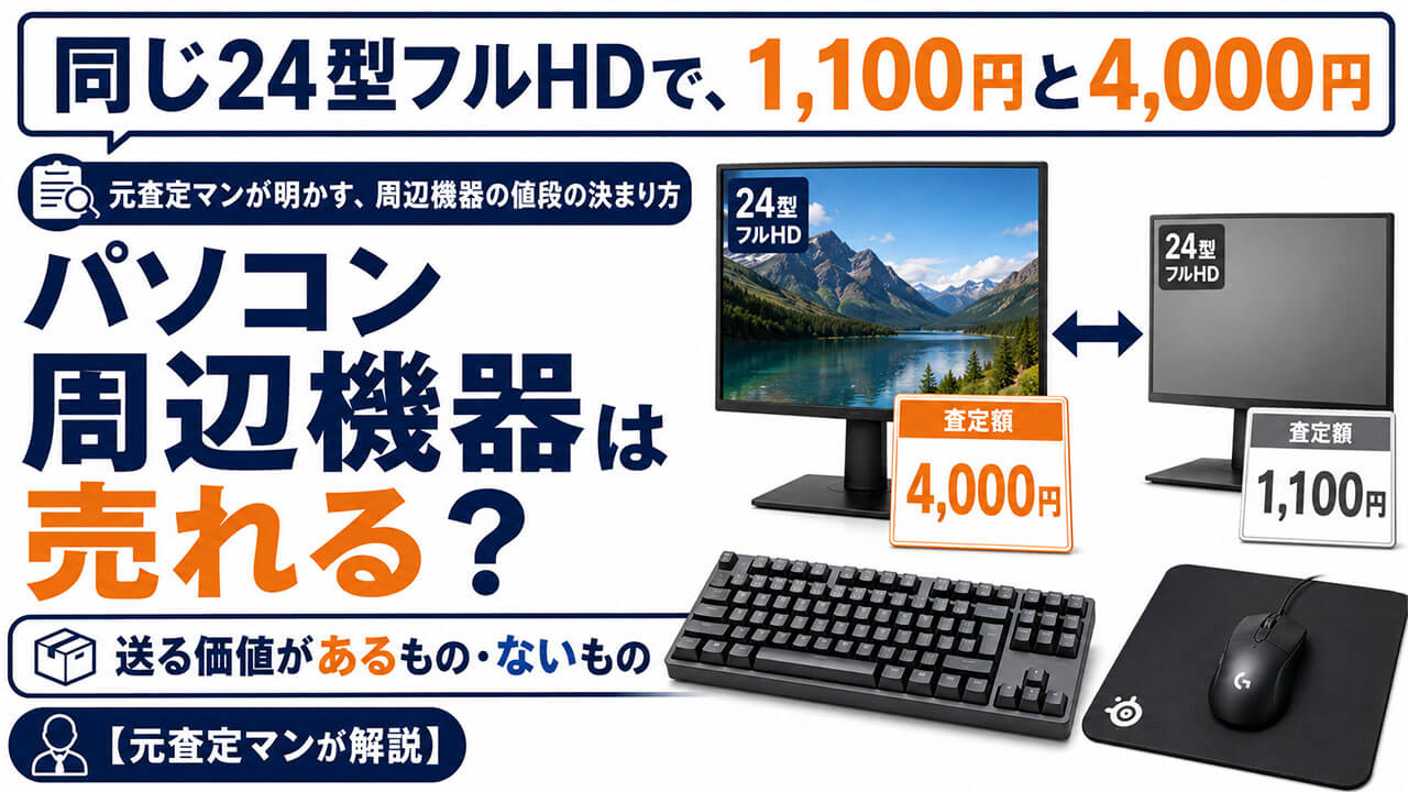 同じ24型フルHDで、1,100円と4,000円。元査定マンが明かす、周辺機器の値段の決まり方。