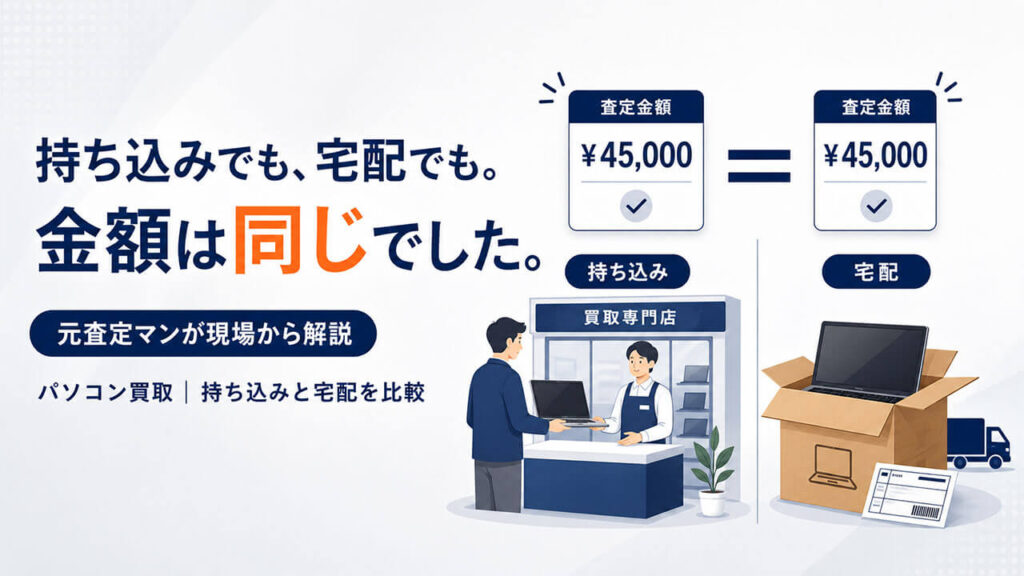 持ち込みでも、宅配でも。金額は同じでした。