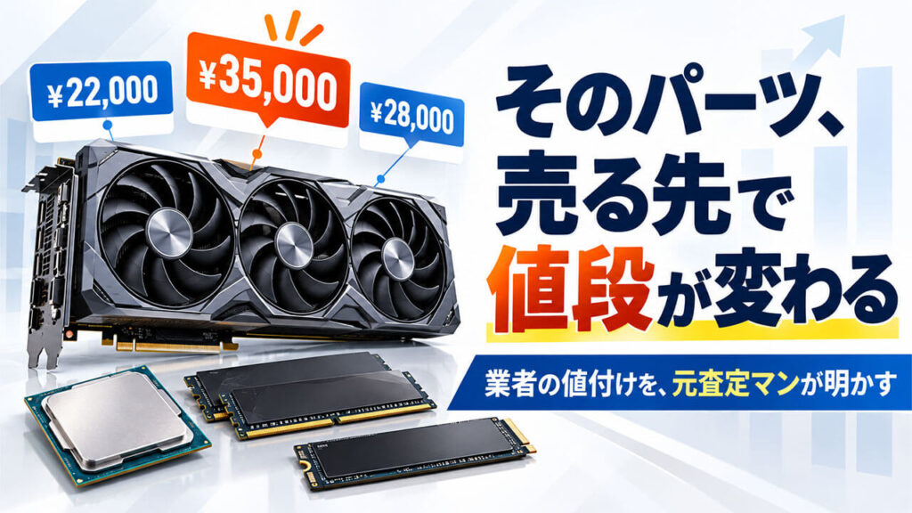 そのパーツ、売る先で値段が変わる。業者の値付けを、元査定マンが明かす。
