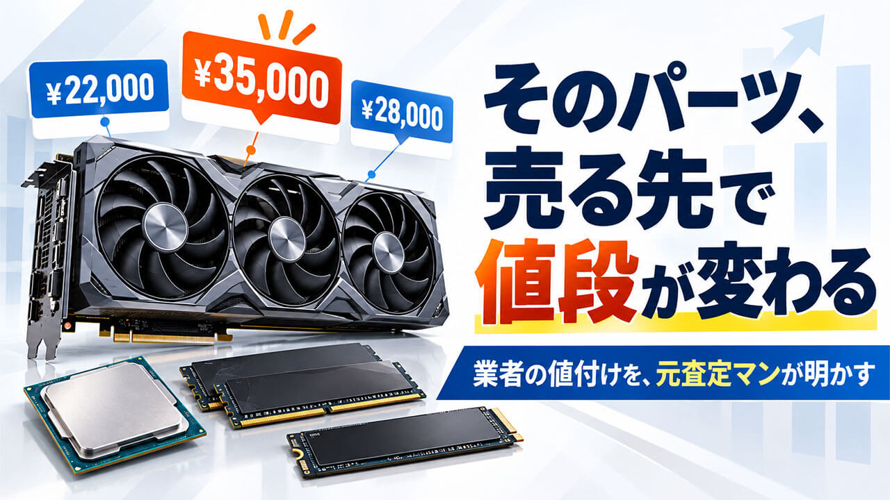 そのパーツ、売る先で値段が変わる。業者の値付けを、元査定マンが明かす。